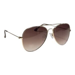 Gold Aviator Sunglasses